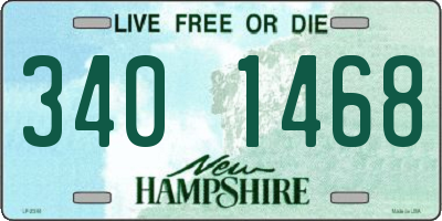 NH license plate 3401468
