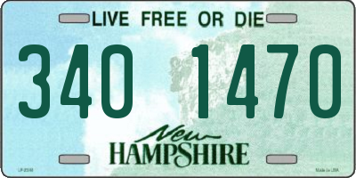 NH license plate 3401470