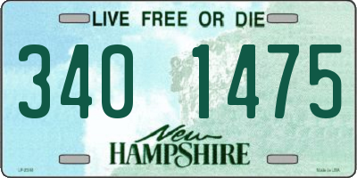 NH license plate 3401475