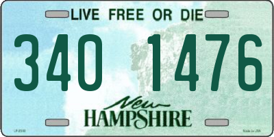 NH license plate 3401476