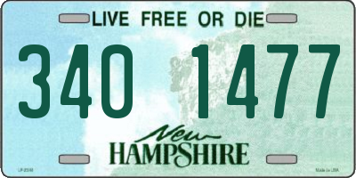 NH license plate 3401477