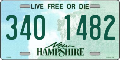 NH license plate 3401482
