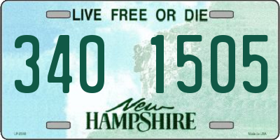 NH license plate 3401505