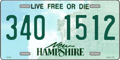 NH license plate 3401512