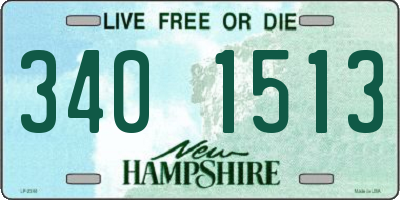 NH license plate 3401513