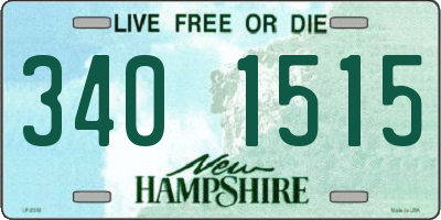 NH license plate 3401515