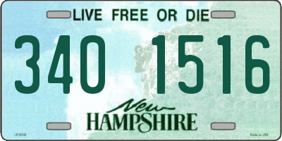 NH license plate 3401516