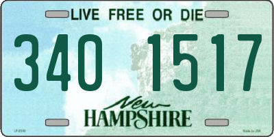 NH license plate 3401517