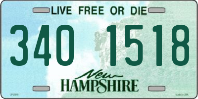 NH license plate 3401518