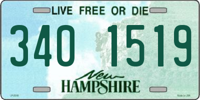 NH license plate 3401519