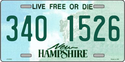 NH license plate 3401526