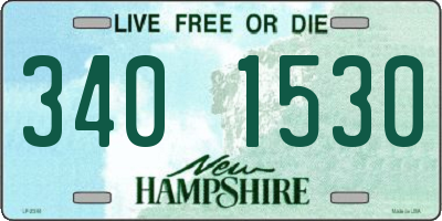 NH license plate 3401530