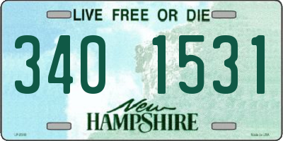 NH license plate 3401531