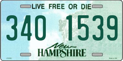 NH license plate 3401539