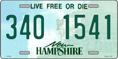 NH license plate 3401541