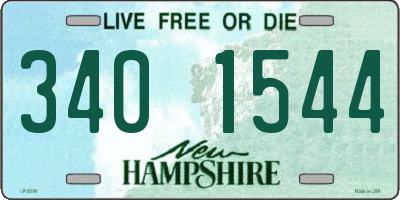 NH license plate 3401544