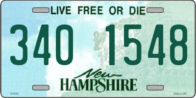 NH license plate 3401548