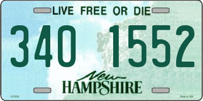 NH license plate 3401552