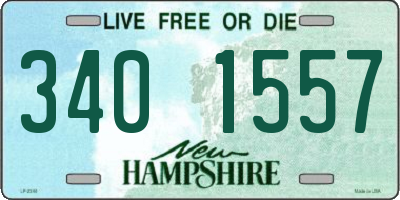 NH license plate 3401557