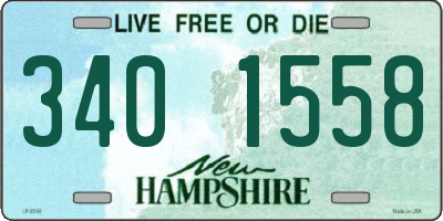NH license plate 3401558