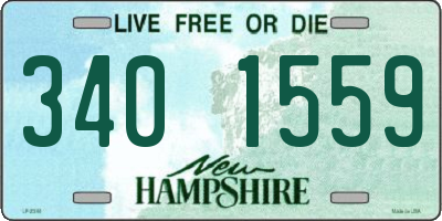 NH license plate 3401559