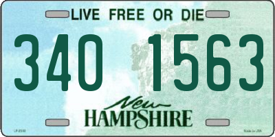 NH license plate 3401563