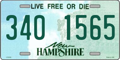 NH license plate 3401565