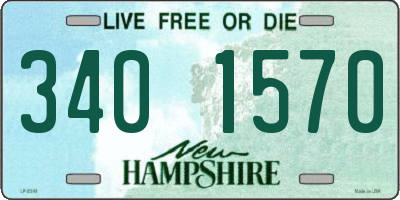 NH license plate 3401570