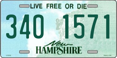 NH license plate 3401571