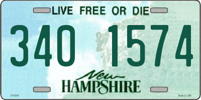 NH license plate 3401574