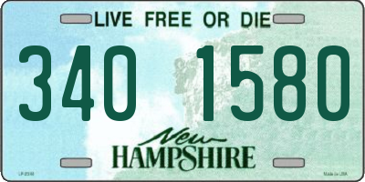 NH license plate 3401580