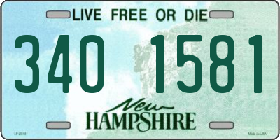NH license plate 3401581