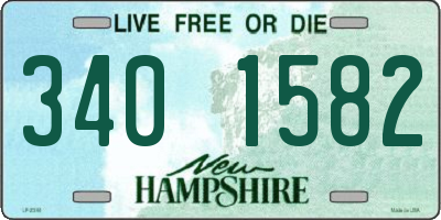 NH license plate 3401582
