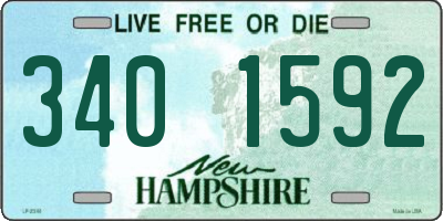 NH license plate 3401592