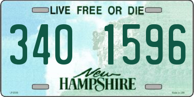 NH license plate 3401596
