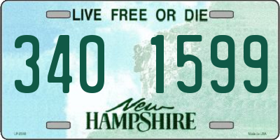 NH license plate 3401599