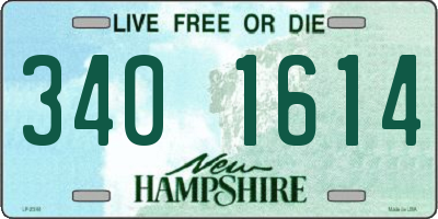 NH license plate 3401614