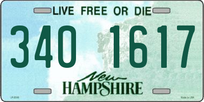NH license plate 3401617