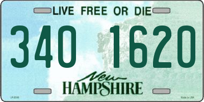 NH license plate 3401620