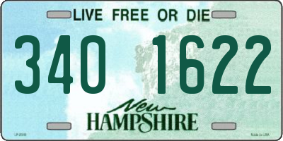 NH license plate 3401622