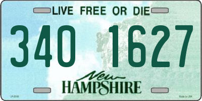 NH license plate 3401627