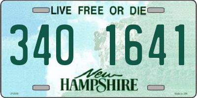 NH license plate 3401641