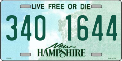 NH license plate 3401644