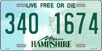 NH license plate 3401674