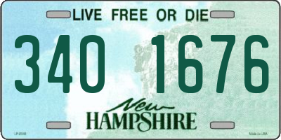 NH license plate 3401676