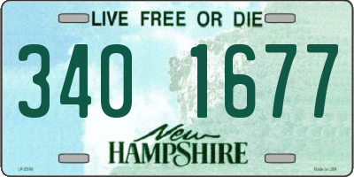 NH license plate 3401677