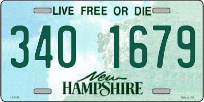 NH license plate 3401679