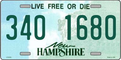 NH license plate 3401680