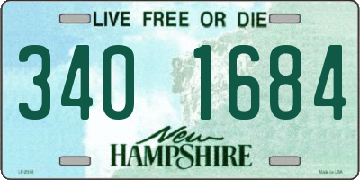 NH license plate 3401684