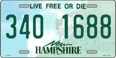 NH license plate 3401688